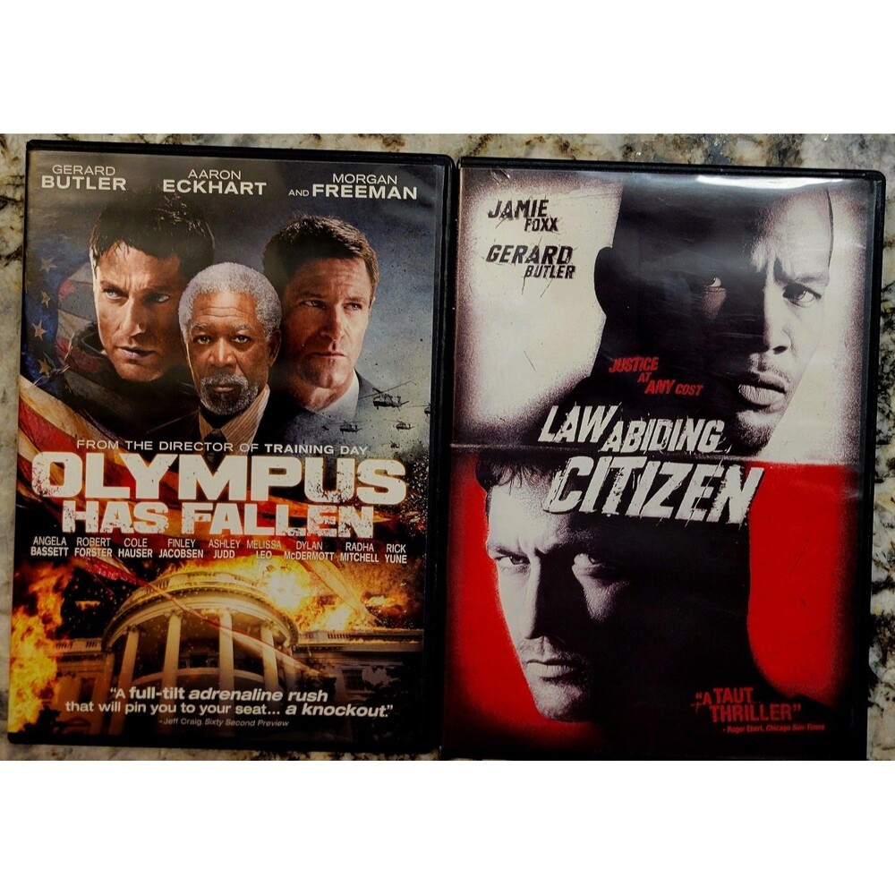 GERARD BUTLER 2PK: OLYMPUS HAS FALLEN & LAW ABIDING CITIZEN! GET EM QUICK!!
